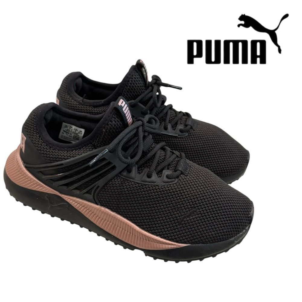 PUMA Women's Pacer Future Lux - Black Rose Gold 380606-01 Sneakers 7